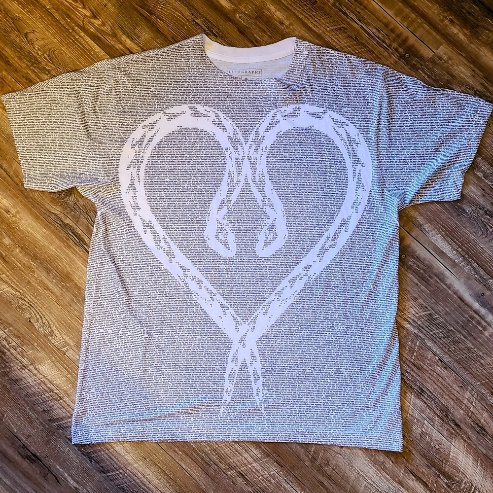 XL Men's Litographs Joseph Conrad Heart of Darkness Snake Short Sleeve Shirt
